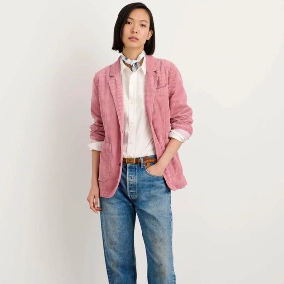 ALEX MILL Boyish Blazer in Corduroy Dusty Rose - Picture 4 of 7
